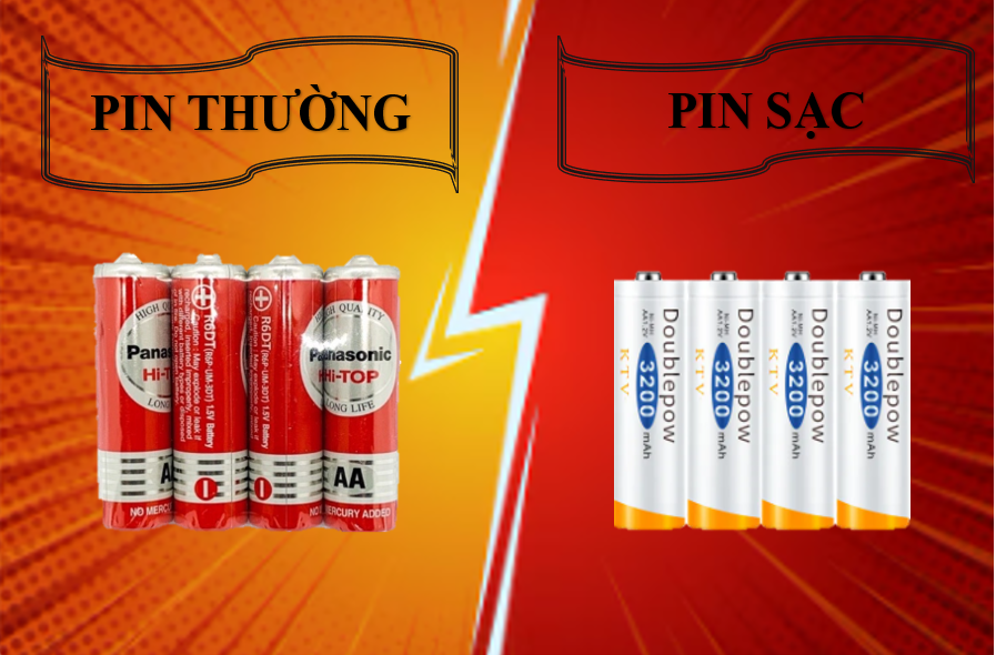 Ưu, nhược điểm của pin sạc và pin thường dùng 1 lần