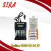 Combo Doublepow Pin sạc Aa 3300mAh và hộp sạc nhanh 4 viên